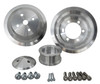 Small Block Chrysler Serpentine Pulley Kit for Fluid Dampers, Clear