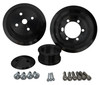 Small Block Chrysler Serpentine Pulley Kit for Fluid Dampers, Black