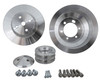 Small Block Chrysler High Flow V-Belt Pulley Kit (3V), Clear