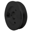 Single Groove V-Belt Alternator Pulley (2.125"), Black