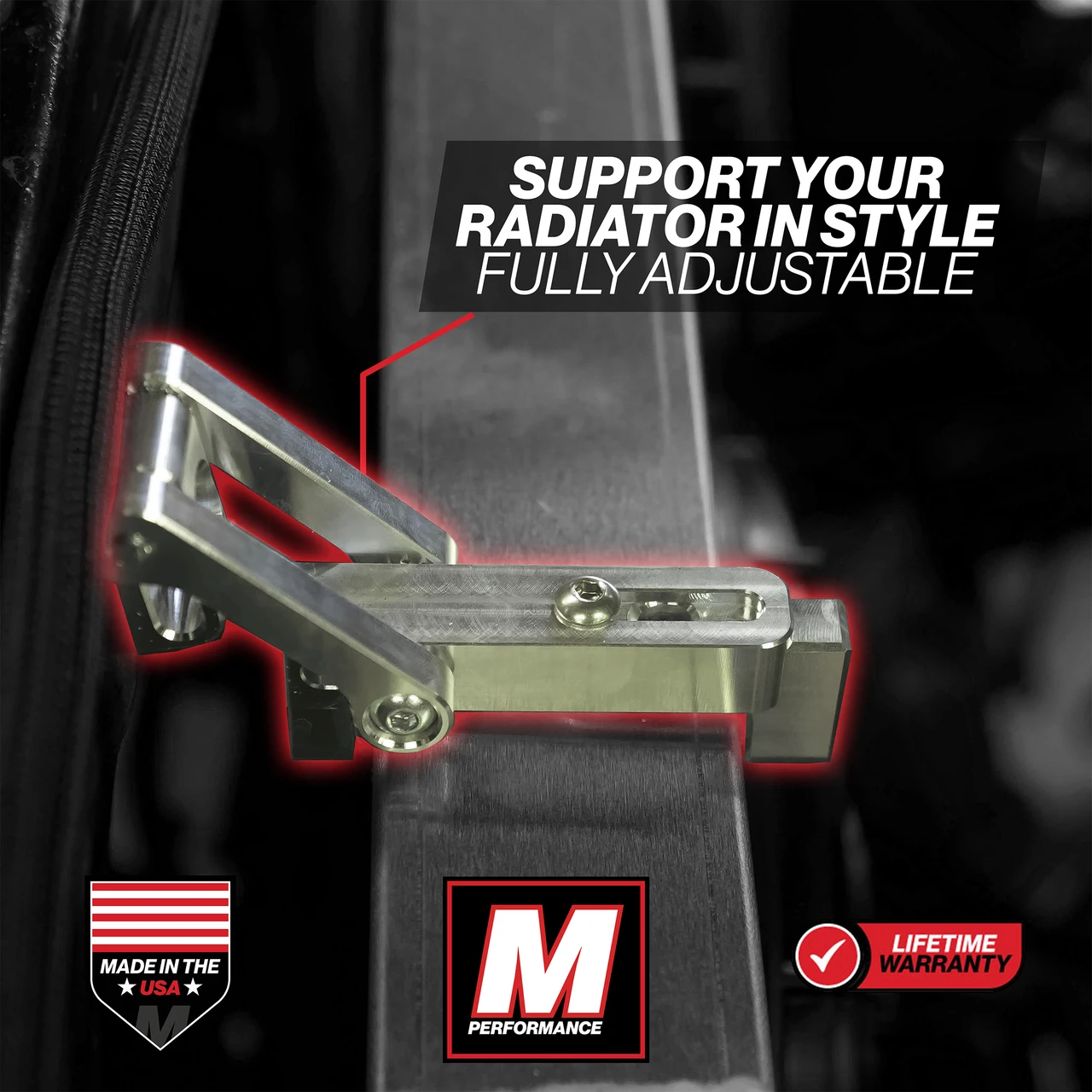 Universal Radiator Support Bracket Adjustable | March Performance