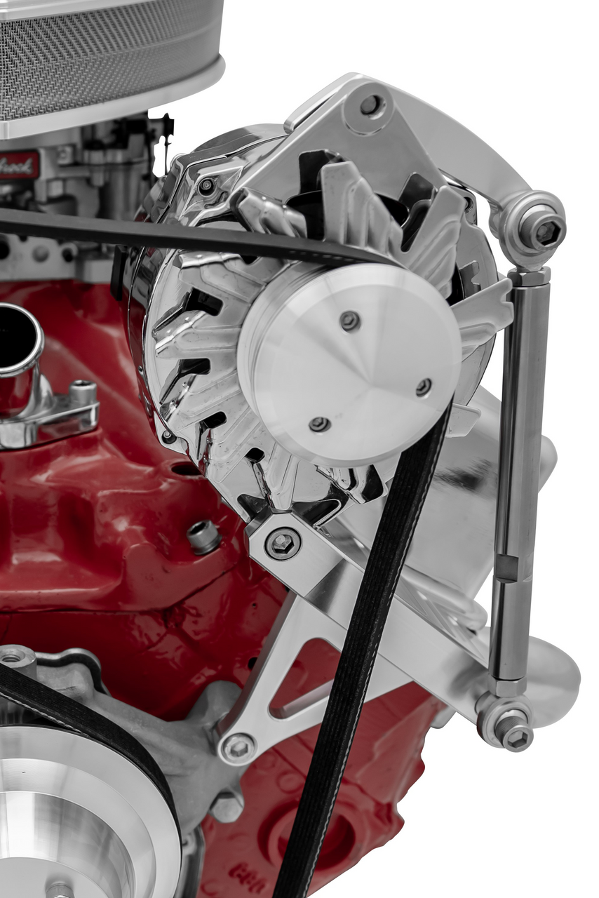 Small Block Chevy Inward Mount Deluxe Alternator Bracket