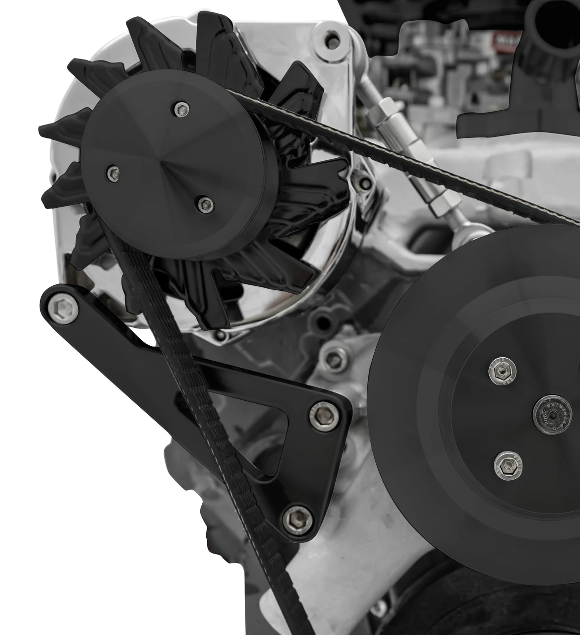 Small Block Chevy Alternator Bracket Fuelie Heads Long Water Pump Camel SBC LWP Small Block Chevy Alternator Bracket Fuelie Heads Long Water Pump Camel SBC LWP