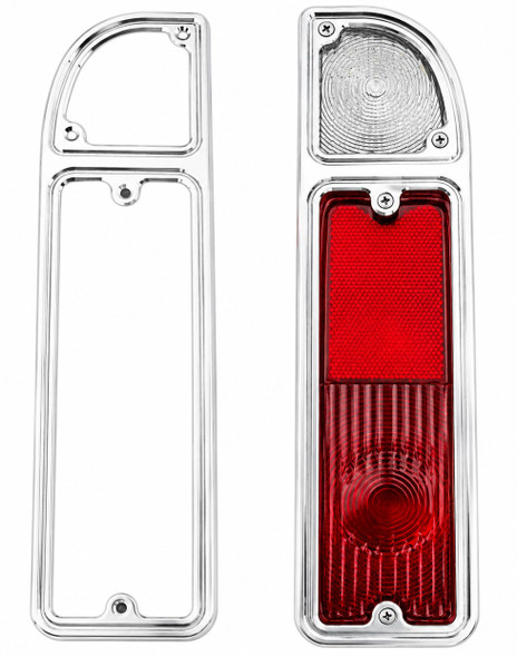 1967 - 1972 Chevy C10 Tail Light Bezel, Polished