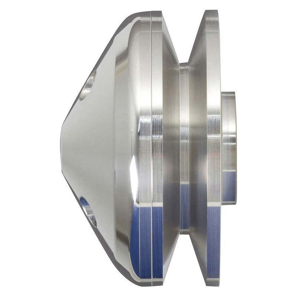 Big Block Ford Single Groove Alternator V-Belt Pulley, Side