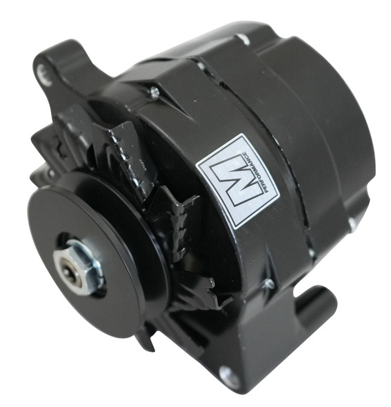 Ultra Series Ford 1G Alternator, 100 Amp 1 Wire Black Finish, Face Ultra Series Ford 1G Alternator, 100 Amp 1 Wire Black Finish, Face