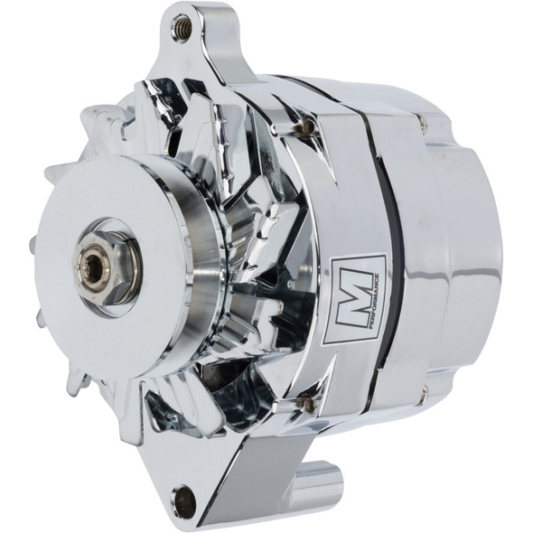 Ultra Series Ford 1G Alternator, 140 Amp 1 Wire Chrome Finish