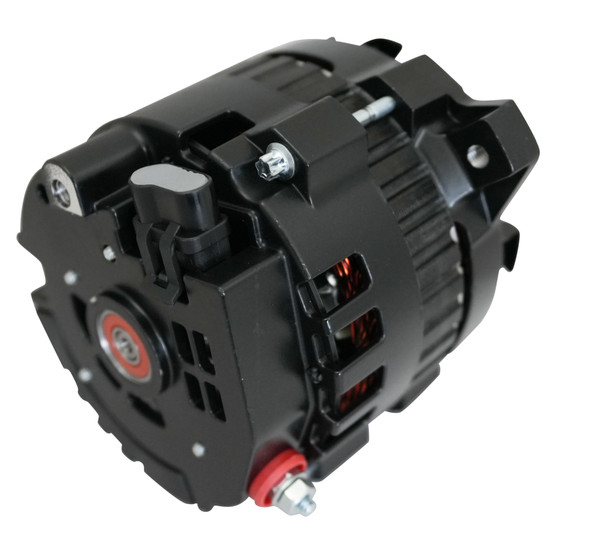 Ultra Series GM CS130 Alternator, 140 Amp 1 Wire Black Finish, Center Mount, Back Ultra Series GM CS130 Alternator, 140 Amp 1 Wire Black Finish, Center Mount, Back