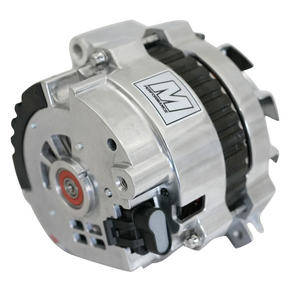 Ultra Series GM CS130 Alternator, 140 Amp 1 Wire Polished Finish, Center Mount, Back Ultra Series GM CS130 Alternator, 140 Amp 1 Wire Polished Finish, Center Mount, Back