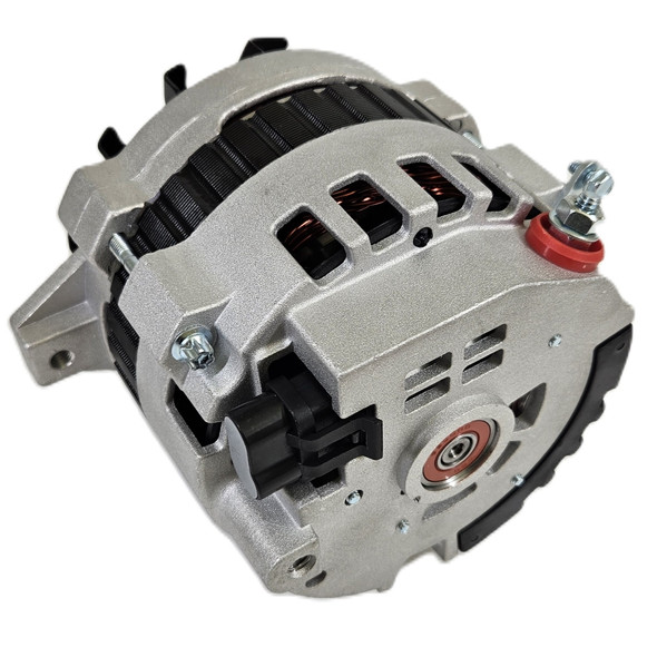 Ultra Series GM CS130 Alternator, 140 Amp 1 Wire Cast Finish, Right offset Mount, Back Ultra Series GM CS130 Alternator, 140 Amp 1 Wire Cast Finish, Right offset Mount, Back
