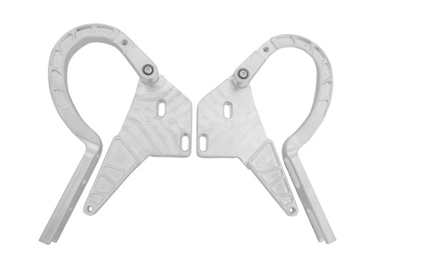 1964 - 1966 Ford Mustang Convertible Adjustable Trunk Hinges, Polished 1964 - 1966 Ford Mustang Convertible Adjustable Trunk Hinges, Polished