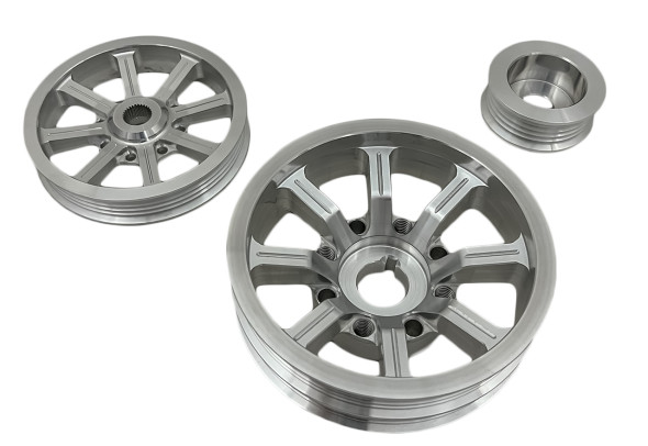 Subaru EJ Series Serpentine Pulley Kit, polished