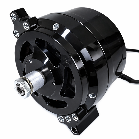 Billet Ford 1G 140 Amp 1 Wire - Black 