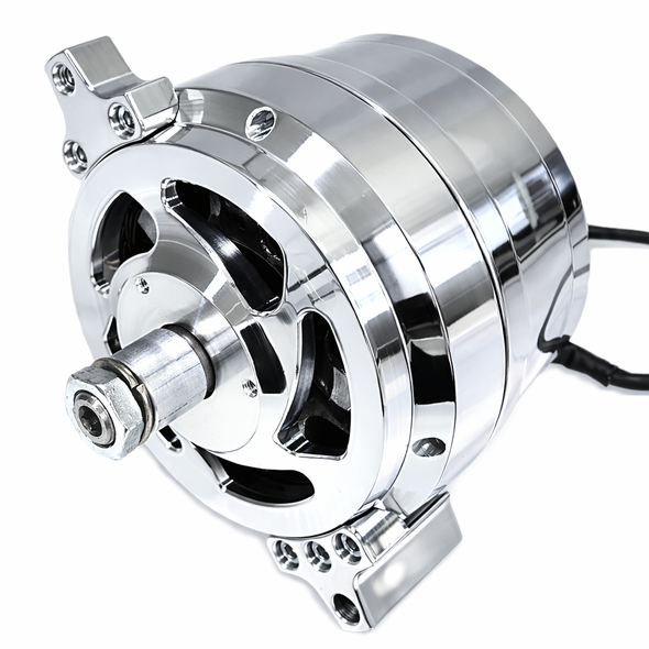 March Performance Billet Ford 1G 140 Amp 1 Wire - Chrome