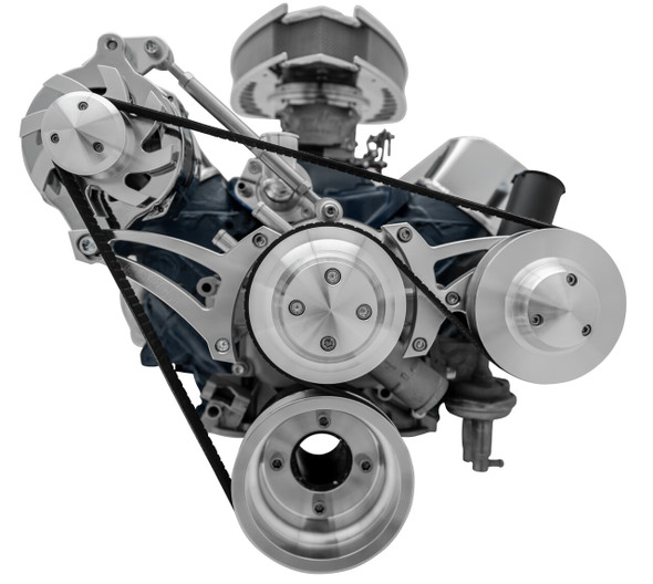 Small Block Ford Ultra Mid-Mount Serpentine Conversion Kit, FORD PUMP