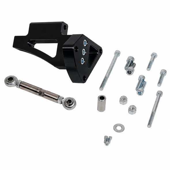 Small Block Ford 302 AC Bracket - 508 AC, Black