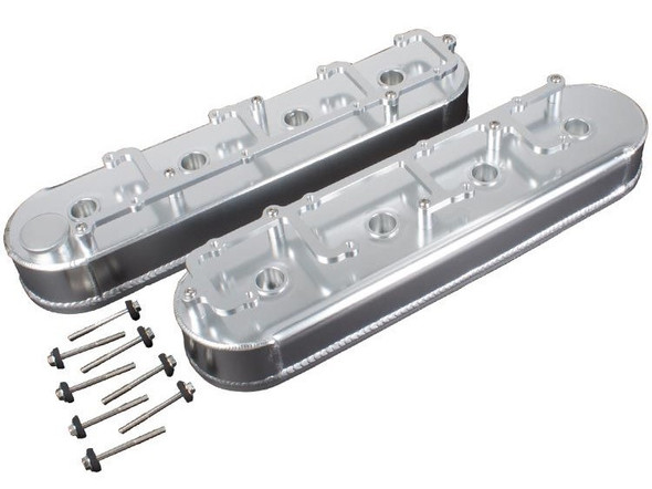 Chevy LS Fabricated Valve Covers w/ Coil Brackets, Polished