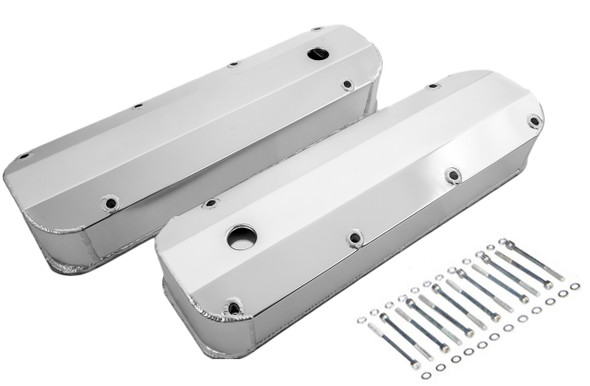Big Block Ford Fabricated Valve Covers, Polished