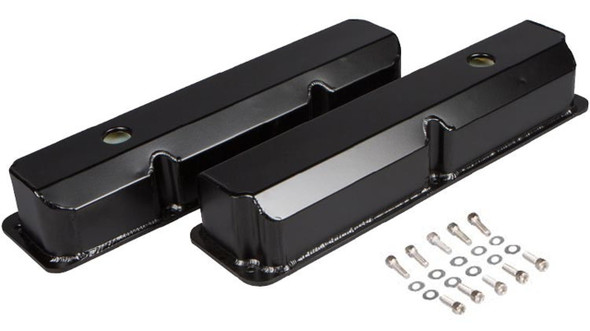 Ford FE Fabricated Valve Covers, Black