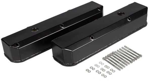 Small Block Chrysler Fabricated Valve Covers, Black