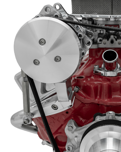 Small Block Chevy Ultra Inward Passenger Side AC Bracket for Short Water Pumps
