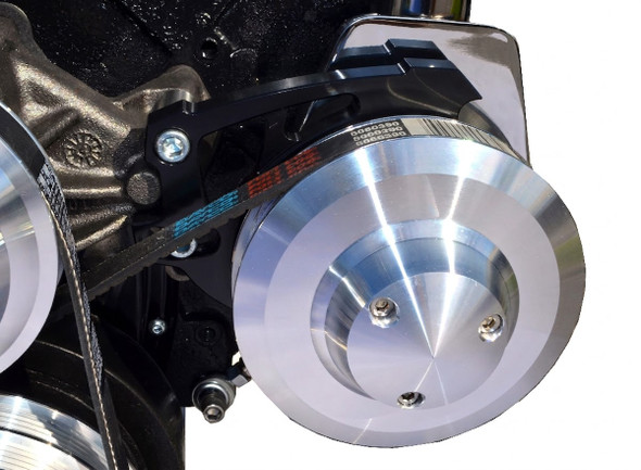 Small Block Chevy Long Water Pump Ultra 2 Power Steering Bracket for Saginaw Pump
