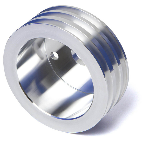 Small Block Chevy Long Water Pump High Flow Crankshaft Pulley - Triple Groove
