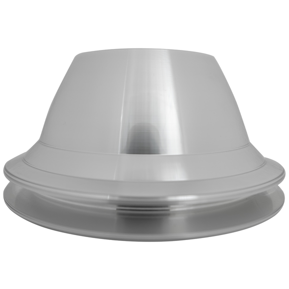 Small Block Chevy Short Water Pump Water Pump Pulley - Single Groove, Clear