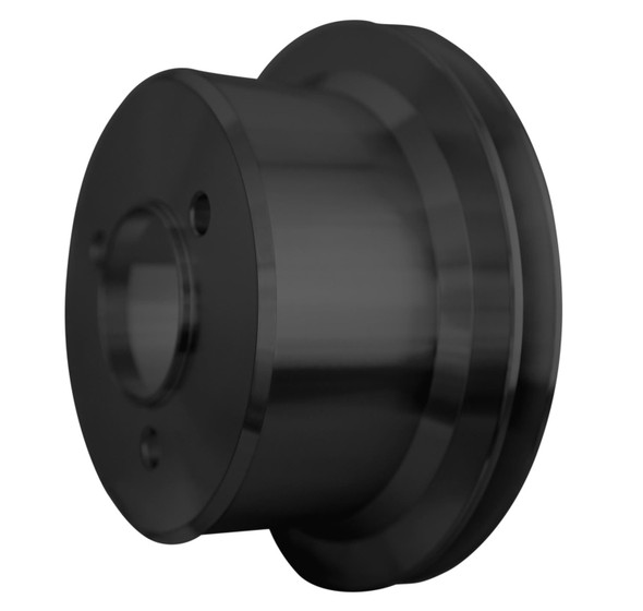 Big Block Chevy High Flow V-Belt Crankshaft Pulley for Long Water Pumps (1V), Black