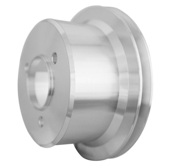 Big Block Chevy High Flow V-Belt Crankshaft Pulley for Long Water Pumps (1V), Clear