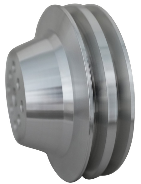 Big Block Chevy V-Belt Water Pump Pulley for Short Water Pumps, Clear