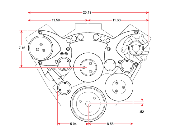 Chevy - Chevy 348-409 - All Inclusive Serpentine Systems - March