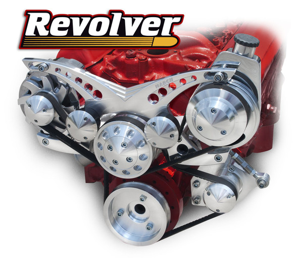 Chevy Big Block All Inclusive Revolver Serpentine System for 1963-'82 Corvettes w/o AC