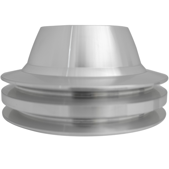 1971 - 1982 Chevy Corvette Small Block V-Belt Water Pump Pulley, Clear