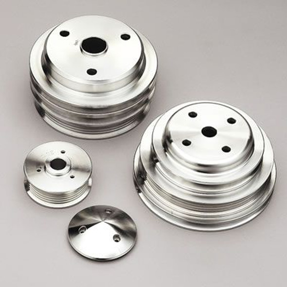 1985 - 1987 Chevy Small Block Performance Series Serpentine Pulley Kit [3 Piece]