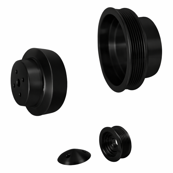 1988 - 1995 Chevy Trucks Performance Series Pulley Kit, Black
