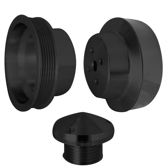 1995 Chevy Trucks Power and Amp Series Serpentine Pulley Kit, Black
