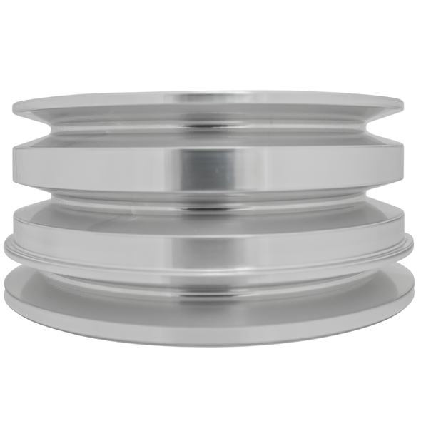 Small Block Ford V-Belt Crankshaft Pulley with 2.5" O.A.L. (3V), Clear