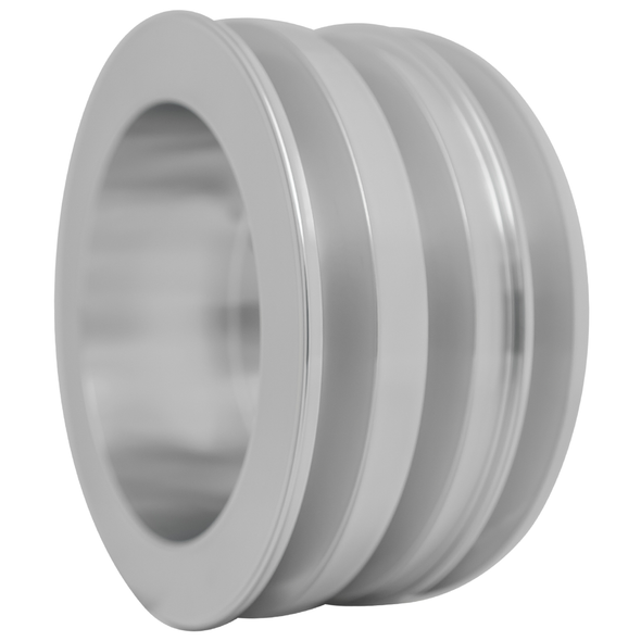 Small Block Ford V-Belt Crankshaft Pulley with 2.5" O.A.L. (3V), Clear