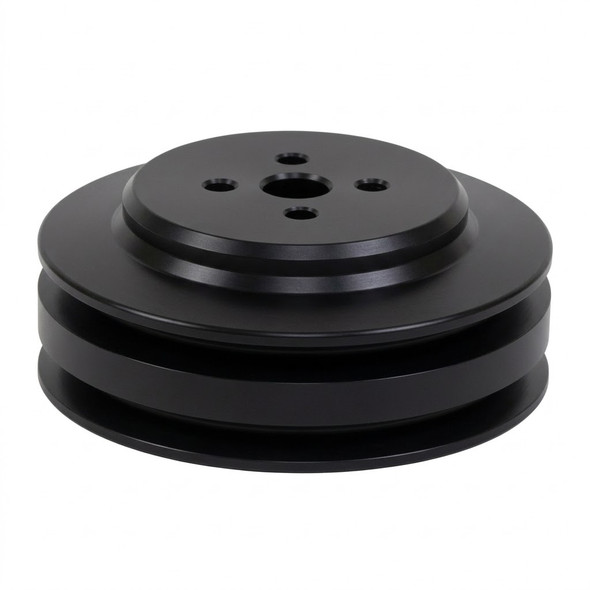 Big Block Ford Performance Ratio V-Belt Water Pump Pulley (2V), Black