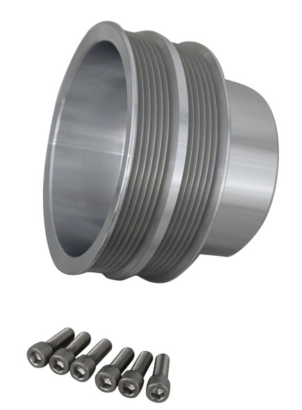 Big Block Chrysler Serpentine Crankshaft Pulley (2V), Clear, Angle