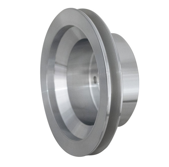 Chrysler High Flow V-Belt Crankshaft Pulley (1V), Clear, Angle