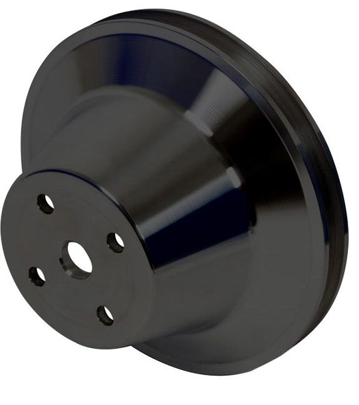 Small Block Chrysler V-Belt Water Pump Pulley (1V), Black