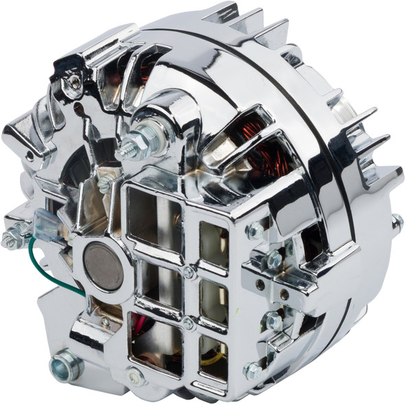 Chrysler Small Block 100 AMP 1 Wire Chrome Alternator