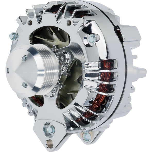 Chrysler Small Block 100 AMP 1 Wire Chrome Alternator
