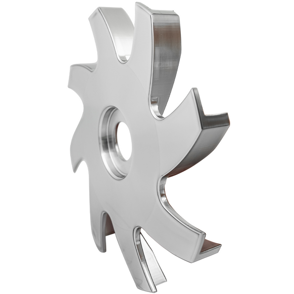 Universal Aluminum Alternator Fan, Clear, Angle