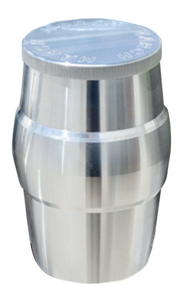 Billet Double Taper Power Steering Remote Reservoir, Clear