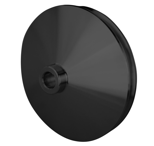 Chevy Saginaw Keyway Power Steering Pulley, Black, Angle