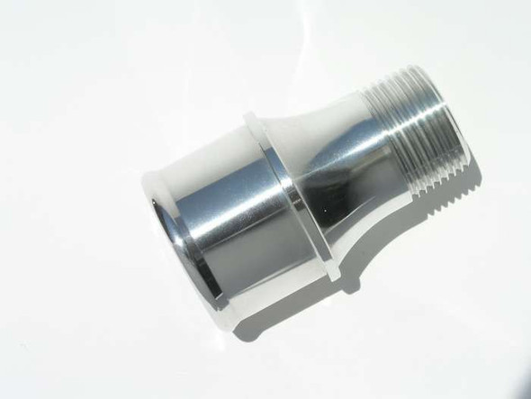 Meziere Polished Electric Water Pump Inlet Fitting for 1.75" Hose