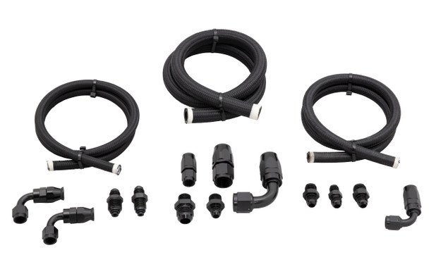 Braided Power Steering Line Kit for Remote Reservoirs